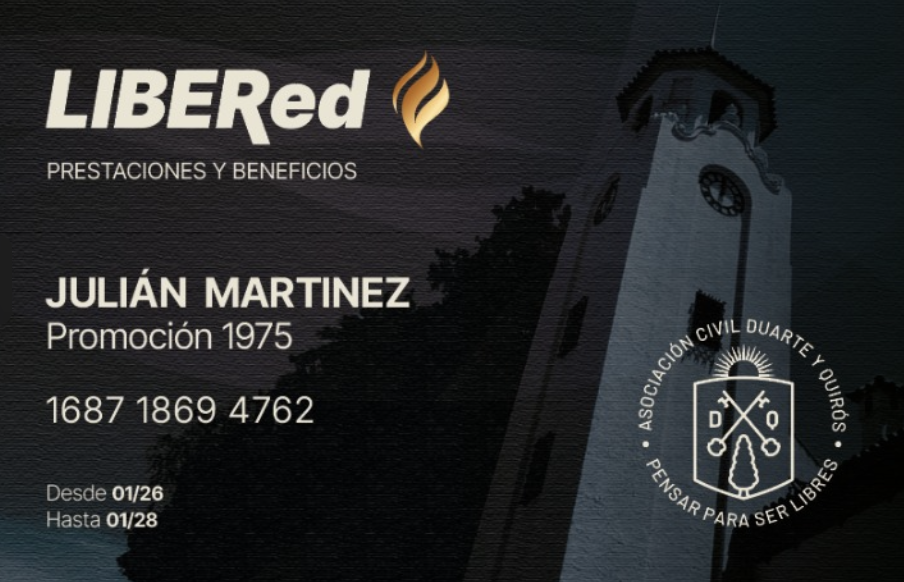 Tarjeta LibeRed Frente