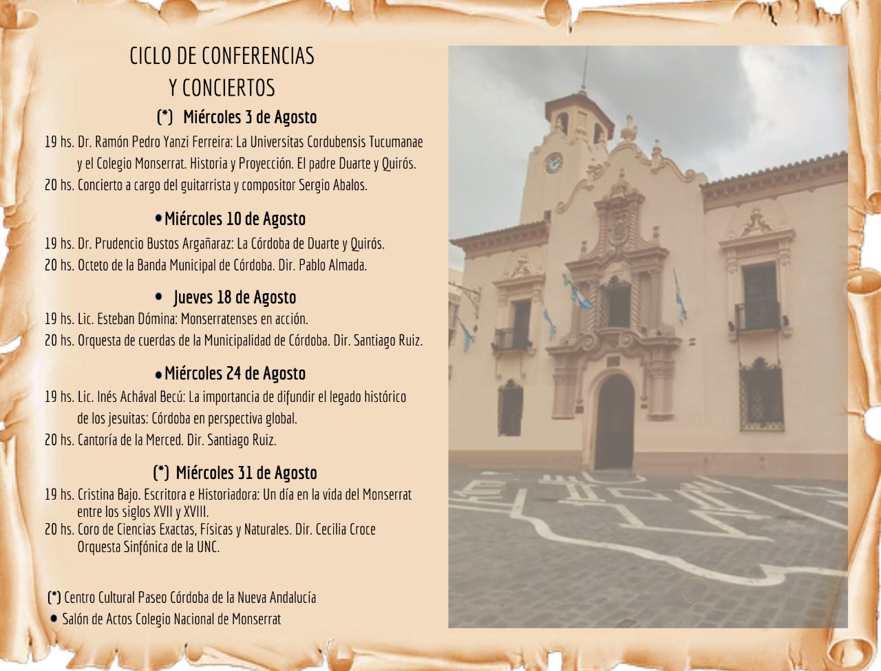 Ciclo Pensar para ser libres — Flyer B